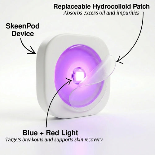 SkeenPod - Hands-Free LED Acne Pod: Targets Breakouts & Blemishes